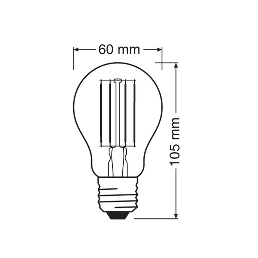 Led filament sijalica toplo bela 7.5w ledvance 4099854060915e
