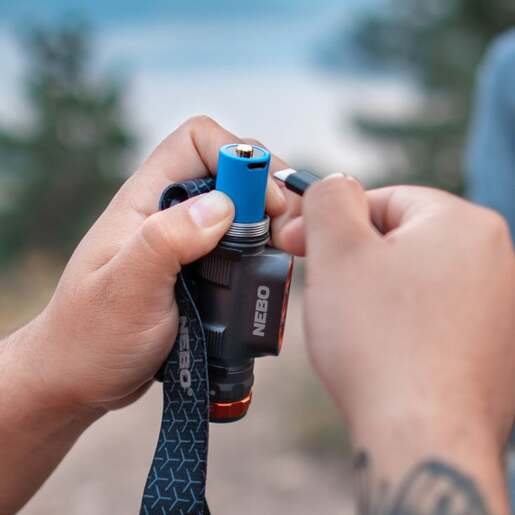 Led naglavna punjiva lampa nebo transcend 1500 Neb-hlp-1001-g