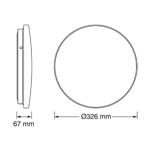 Osram led plafonjera 18w 3000k ip44 4099854647604e