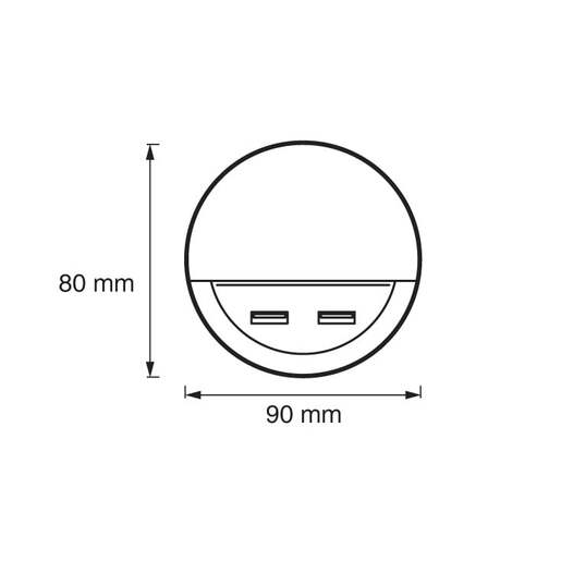 Led noćna lampa sa sumrak senzorom ledvance 4058075266902e