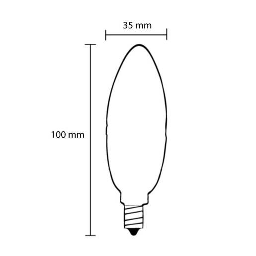 Led filament sijalica toplo bela 4w osram 4058075438637e