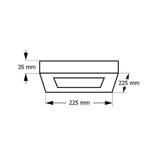 Led plafonjera 18w, promenljiva boja svetla Kns5-18w