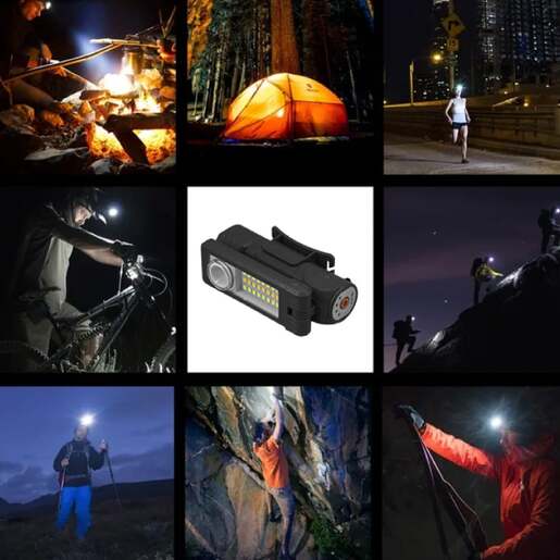 Led naglavna punjiva lampa 20463-5692bk