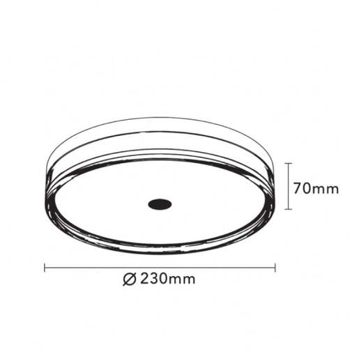 Led plafonjera 18w promenljiva boja svetla Bl230cw