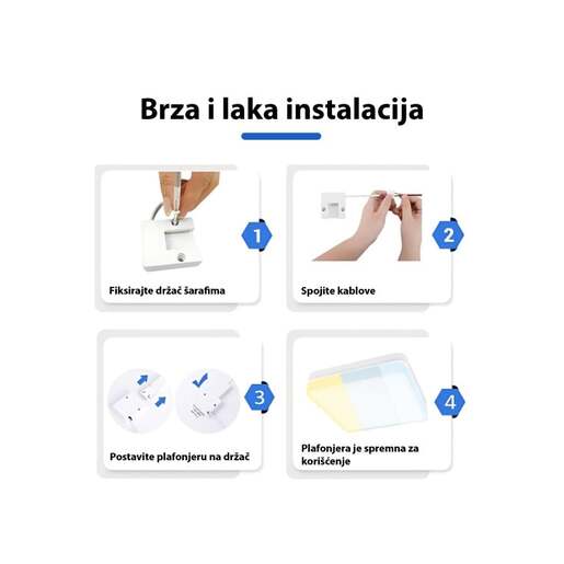 Led plafonjera 36w promenljiva boja svetla Lpf-kr/p-36/cct