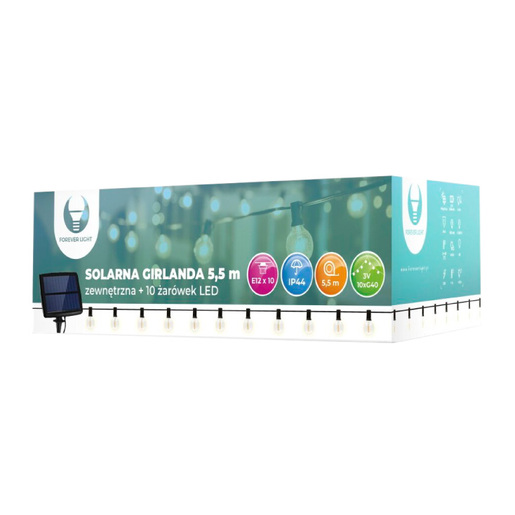 Solarni niz + 10 sijalica e12, 5.5m Rtv100004