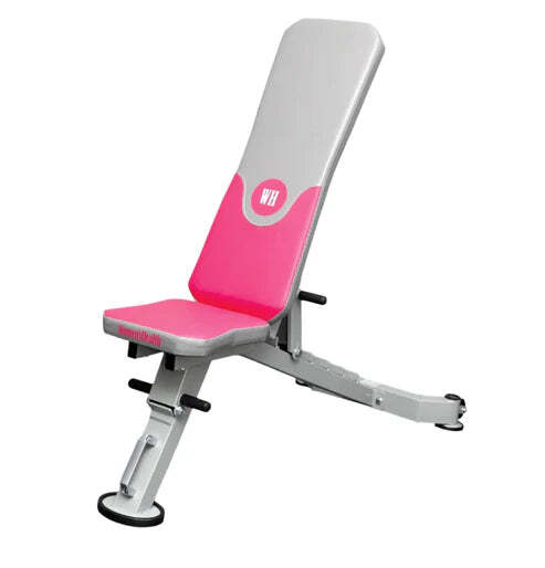 Lukadora Podesiva univerzalna klupa za vežbanje roza/siva
