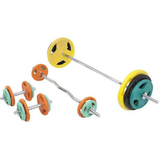 Gorilla sports Set tegova gumirani 108 kg 100767-00009-0049