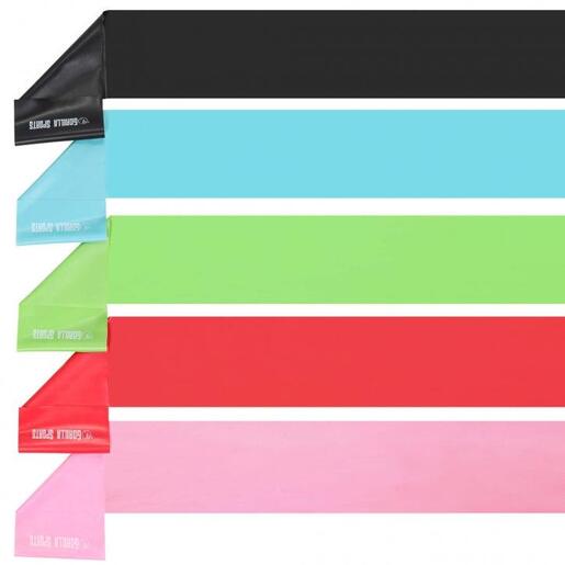 Gorilla sports Elastične trake za vežbanje od lateksa 120 - 200 cm set