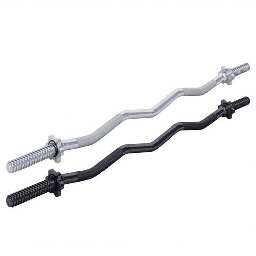 Gorilla sports Ez šipka 120 cm sa zvezdastim osiguračima srebrna