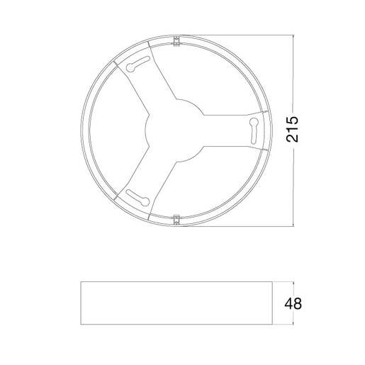 Beli nosač za ugradni led panel 24w i 30w 4058075709966e