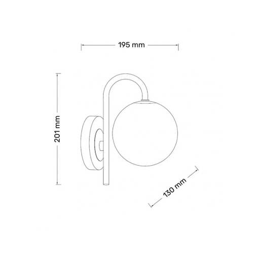 Zidna lampa 1xg9 Talia1