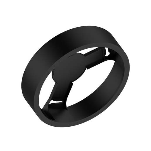 Crni nosač za ugradni led panel 18w 4099854561948e