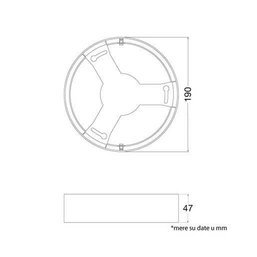 Crni nosač za ugradni led panel 18w 4099854561948e