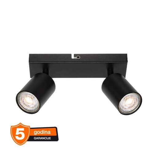 Osram elemental crna spot lampa 2xgu10 4099854587542e