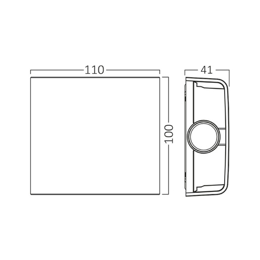 Braytron zidna cct led lampa 2x1w Bg38-03180