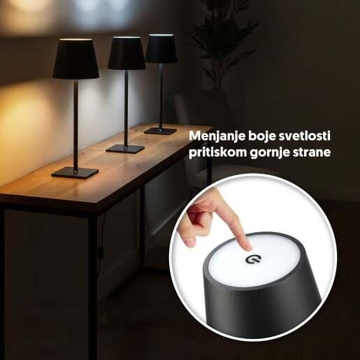 Prosto stona punjiva led lampa cct 1200mah Nls9501/bk