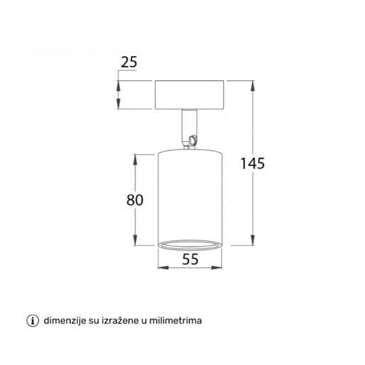 Spot lampa 1xgu10 Talia81
