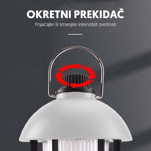 Prenosna led punjiva lampa bela 17417-5905wh