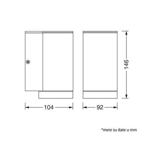 Ledvance zidna lampa 1xgu10 4058075554535e