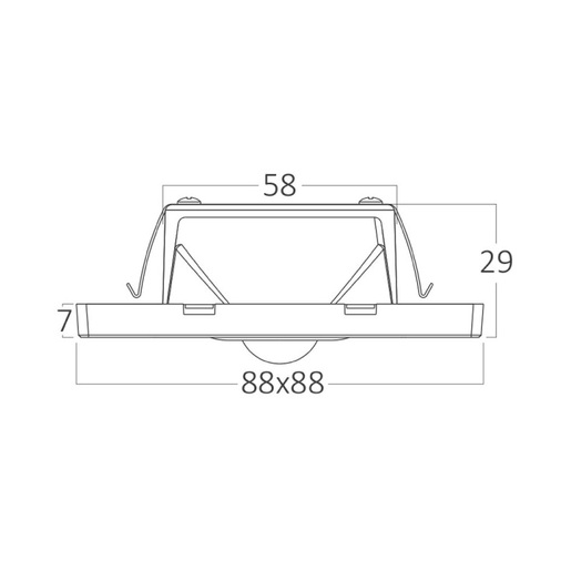 Braytron crna zidna led lampa 1.5w Bh07-00381