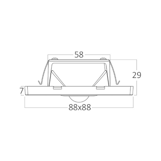 Braytron bela zidna led lampa 1.5w Bh07-00380