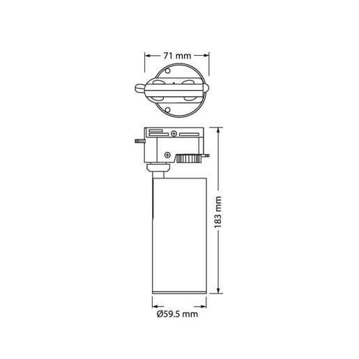 Osram two tone c-b monofazni šinski reflektor 6w 4099854598975e