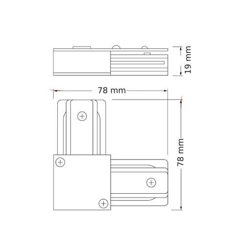 Osram bela l spojnica za monofaznu šinu 4099854599156e