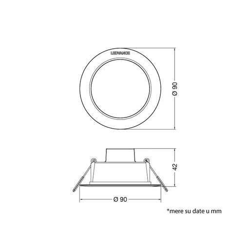 Ledvance led ugradna panel lampa 4w 6500k 4099854561566e