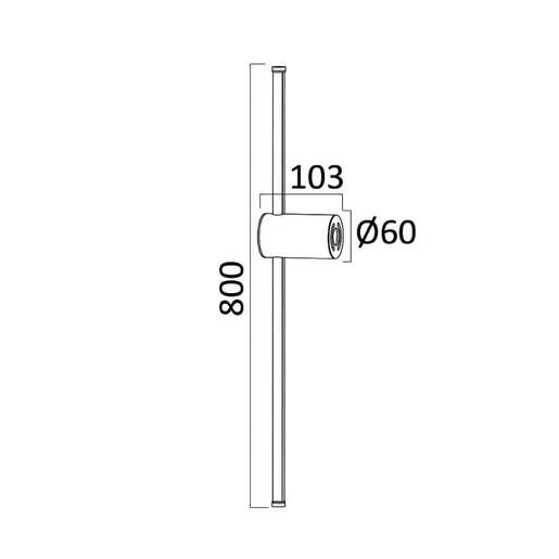 Braytron zlatna zidna led lampa 16w Bh07-04106