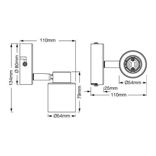 Osram primal bela spot lampa 1xgu10 4099854587429e