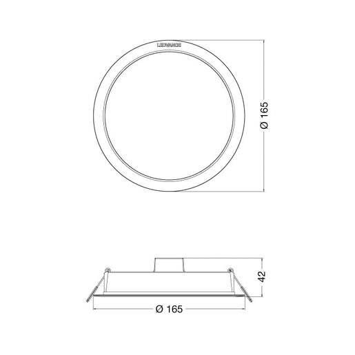 Ledvance led ugradna panel lampa 13w 4058075703049e