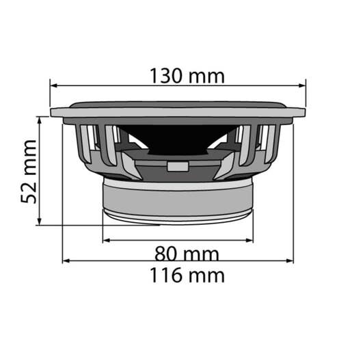 Auto zvučnici 130mm 2x75w Cx504