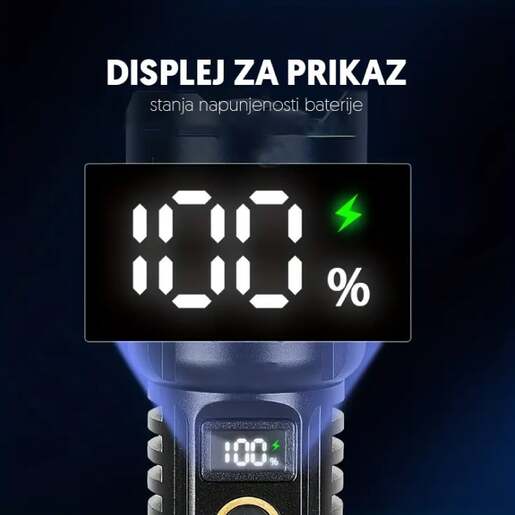 Ručna led lampa, white laser led 1800mah Pl1143d