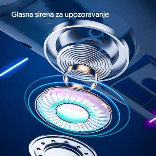 Punjiva led lampa za bicikl sa sirenom Yw17417-4644