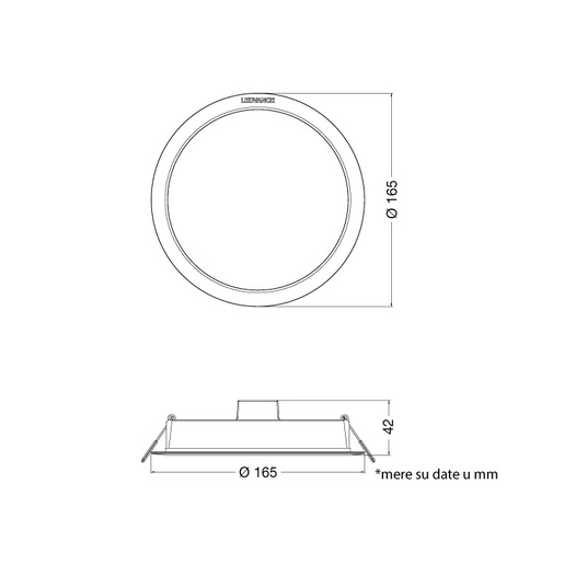 Ledvance led ugradna panel lampa 13w 4000k 4099854561665e