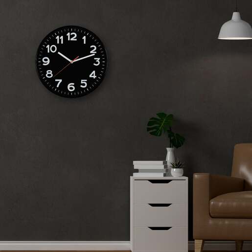 Analogni zidni sat 25cm Awc250bk