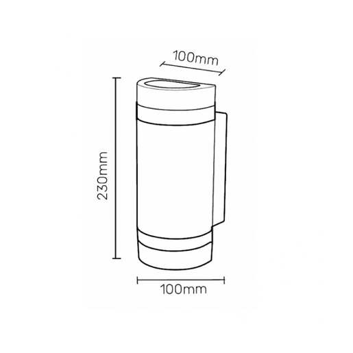 Zidna lampa 2xgu10 Jm-5031