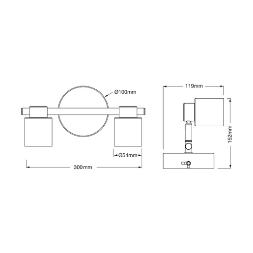 Osram primal bela spot lampa 2xgu10 4099854587443e