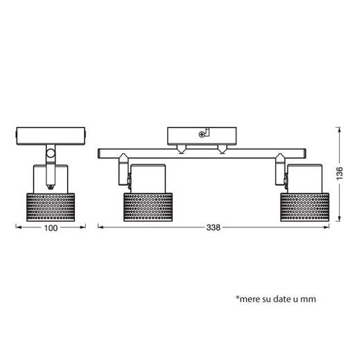 Ledvance spot lampa 2xgu10 4058075828681e