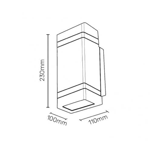 Zidna lampa 2xgu10 Jm-5003