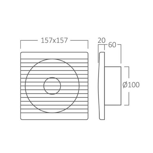 Braytron izduvni ventilator 100mm Bz01-00010