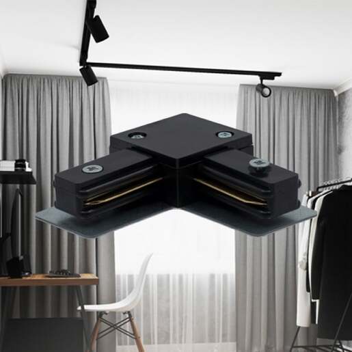 Braytron l spojnica crna za monofaznu šinu By40-00231