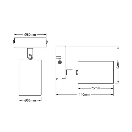 Osram bela spot lampa 1xgu10 4099854587627e