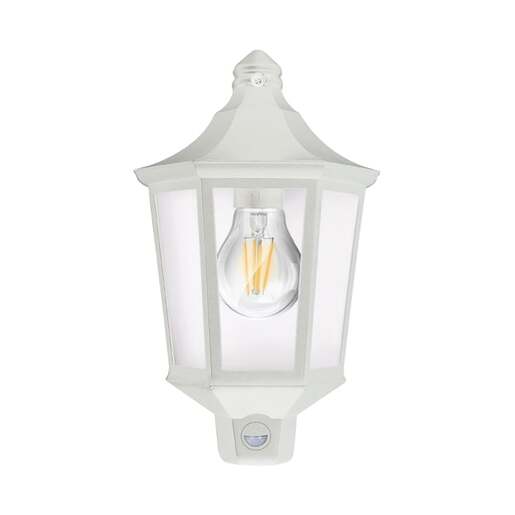 Braytron bela spoljna svetiljka sa senzorom 1xe27 Bg44-20100