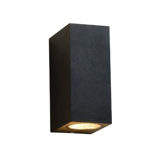 Zidna lampa 2xgu10 ip65 crna W10412/c