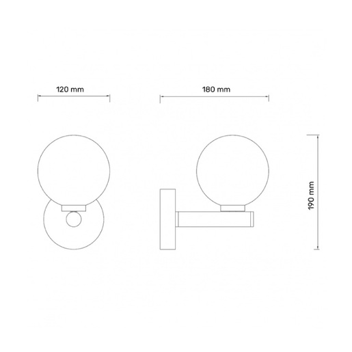 Zidna lampa 1xg9 Talia24
