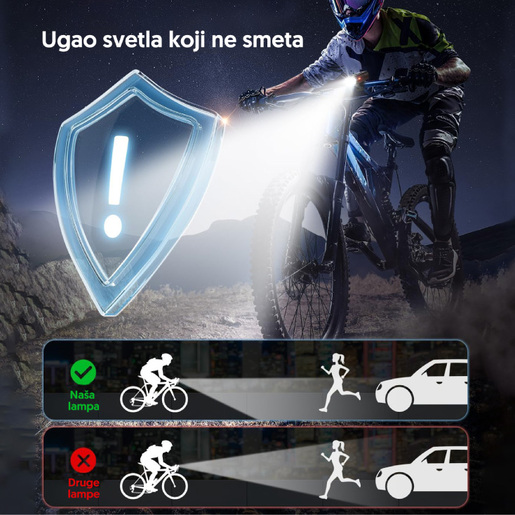 Punjiva led lampa za bicikl sa led diodama 17417-5916