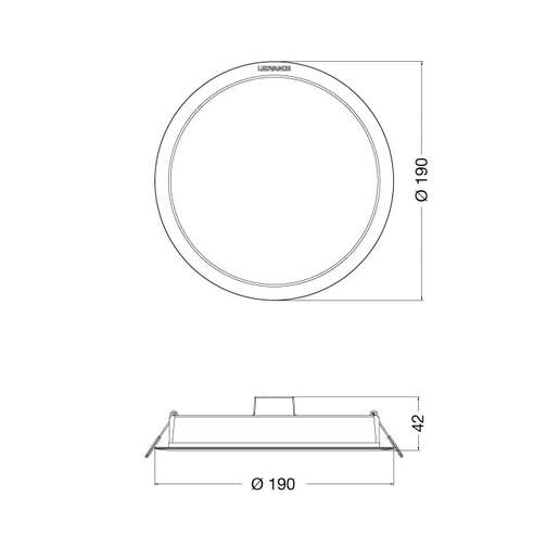 Ledvance led ugradna panel lampa 18w 4058075703179e