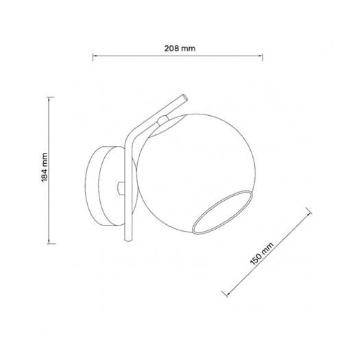 Zidna lampa 1xe14 Talia29